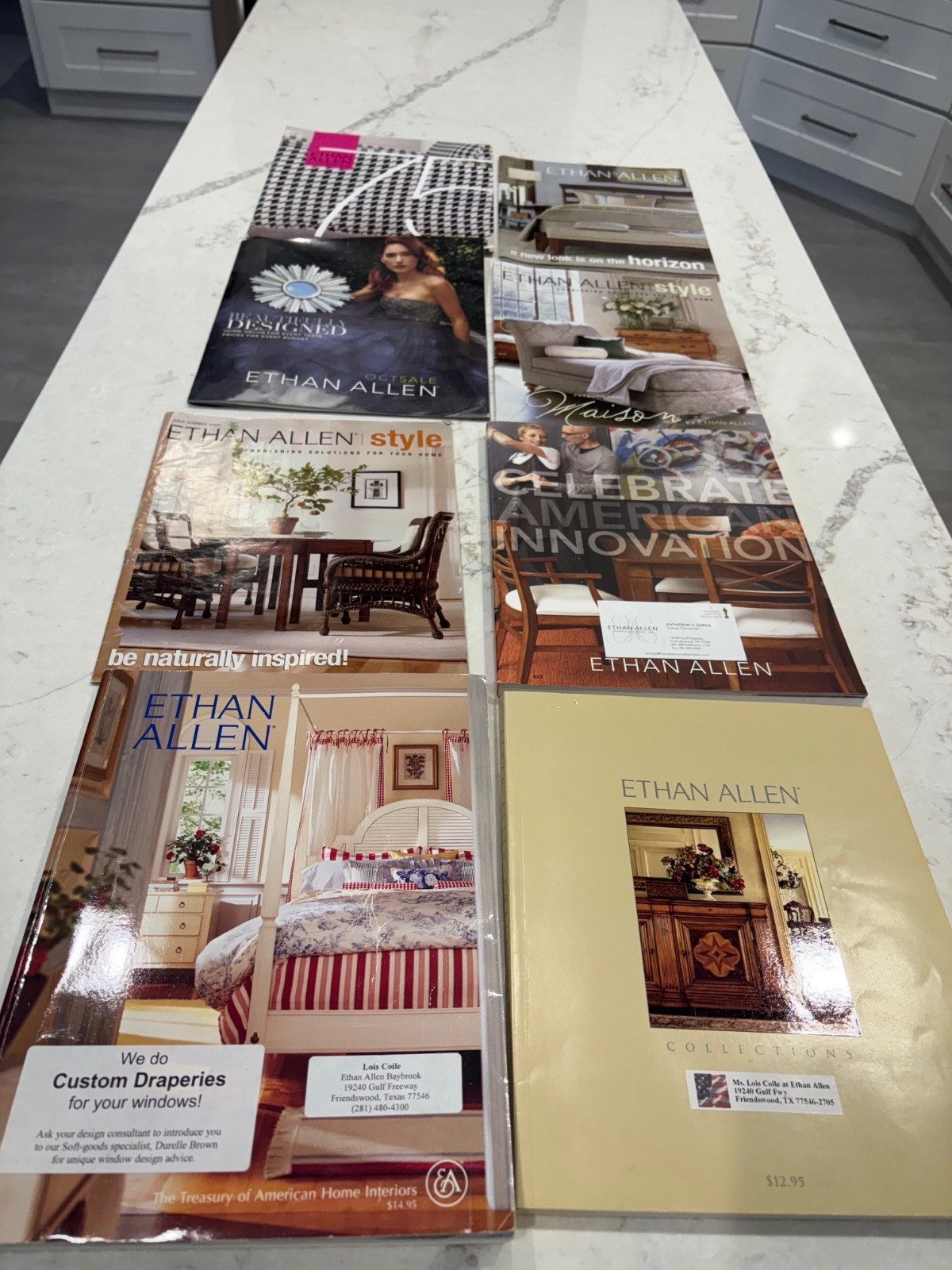 Ethan Allen 3 Vintage Catalogs & 5 Pamphlets