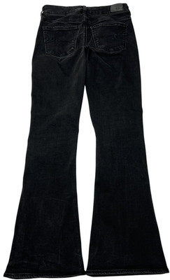 American Eagle Jeans Womens (4R) Black Hi Rise Artist Flare Next Level Stretch