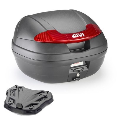 Givi Bauletto E340N 34LT Schwarz + Aprilia SR 200 GT Piastra 2025-2026