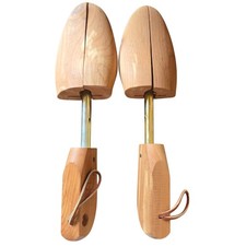 SAS Rochester Shoe Tree Pair Size M Wood Split Toe Stretcher Vintage Cedar