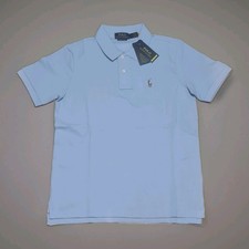 Ralph Lauren Polo Light Blue CUSTOM SLIM FIT Large 21" Chest New Tshirt T-shirt