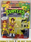 1992 Vintage Playmates TMNT April O'Neil Carded Action Figure Unpunched NR