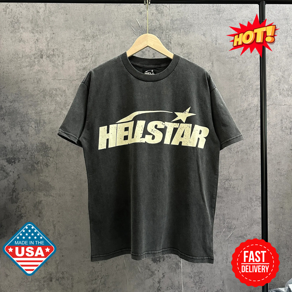 Hellstar Rare design logo Unisex T shirt, cotton Reprint digital Size S-5XL SALE