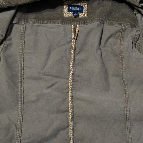 Sonoma Life + Style Corduroy Jacket Brown Women's XL - Picture 18 of 20