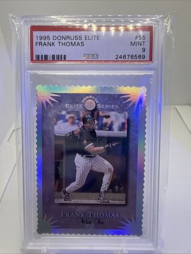 1995 Donruss Elite Series #55 Frank Thomas #d /10000 Graded PSA 9. Rare!!