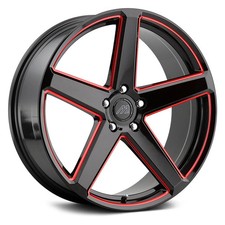 Mach Mf15 Wheels 20x9 35 5x112 72.56 Black Rims Set Of 4