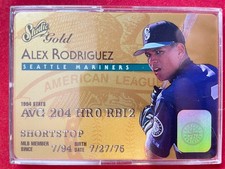 1995 Studio - Alex Rodriguez #18 Gold Plastic Stock Seattle Mariners