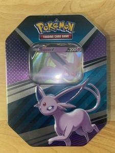 pokémon trading card game: heroes tin - espeon Amazon.com: Pokemon Cards: 2022 Spring V Heroes Espeon V Tin : Toys & Games main image 0