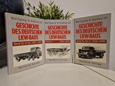 3 Bände GESCHICHTE DES DEUTSCHEN LKW-BAUS   Band 1  / 2b / 3a Guter Zustand 