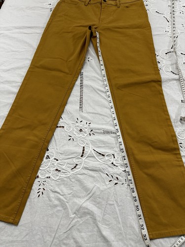 Banana Republic Traveler Pants 32X34 Mustard Slim Fit Cotton/Modal/Polyester - Picture 5 of 5