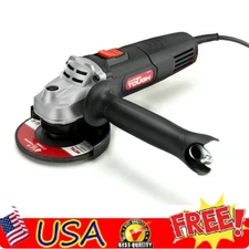 6 Amp Corded Angle Grinder w/Adjustable Guard 4-1/2 inch Grinding Wheel & Wrench