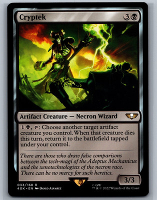 Magic MTG Universes Beyond: Warhammer 40,000 Cryptek #033/168 TCG CCG 40k