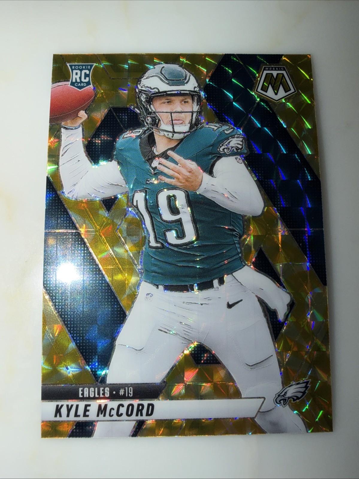 2025 Mosaic Yellow Reactive Prizm Kyle McCord #352