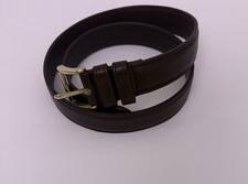 Vintage Coach Dark Brown Leather Belt 1 1/4X 37.5 Unisex