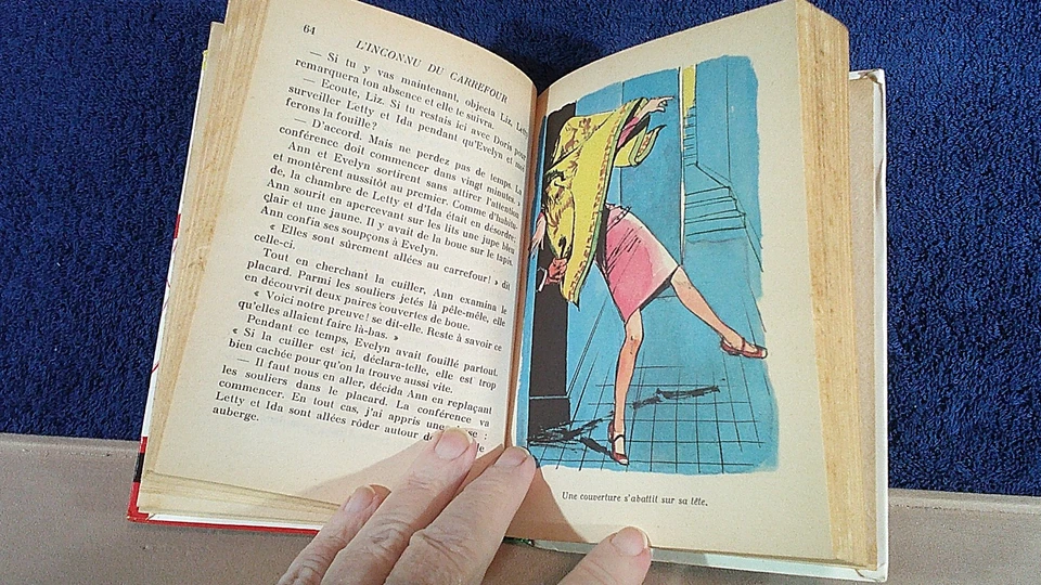 DANA GIRLS IN FRENCH L'INCONNU DU CARREFOUR CAROLINE QUINE 4 COLOR ILL - Image 3 of 4