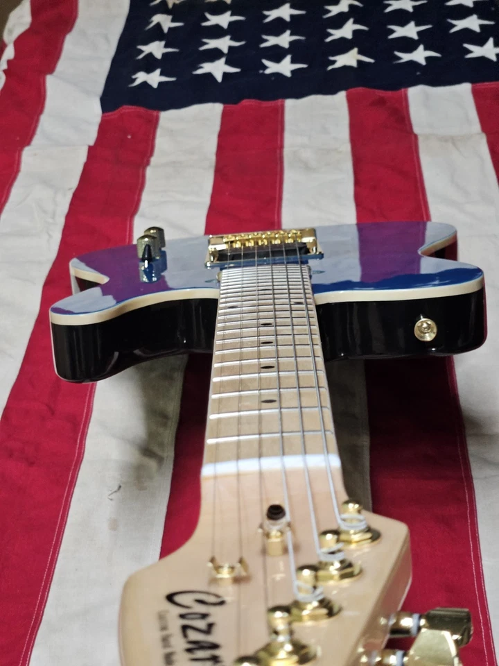 GUITARRA ELÉCTRICA ESTILO TELE VINTAGE 6 CUERDAS SÓLIDA FLAMEADA NUEVA MEJORADA DE ARCE Foto 4 de 4