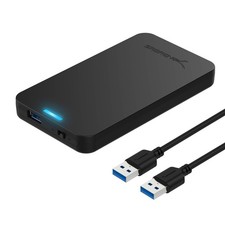 SABRENT 2.5 Inch SATA to USB 3.0 Tool Free External Hard Black, Black