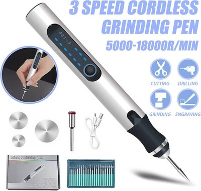 52 tlg Gravurstift Satz. Gravierstift Elektrische Graviergerät DIY Gravier Set