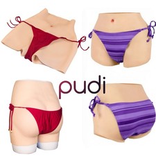 Silicone Buttock Fake Vagina Female Vagina Pants Underwear Crossdressers Panties