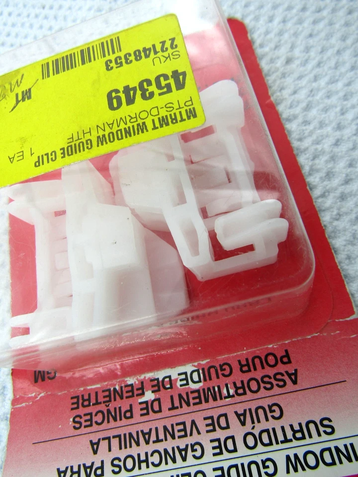 Dorman ¡AYUDA! Clips de guía de ventana para Pontiac Grand Am 1999-05 número de modelo 45349 Foto 2 de 3