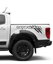 Ford Ranger Stickers Decal Graphics Truck Bedside Set Claw Scratch 2019-2024
