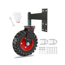 6 Inch Fence Gate Wheel for Wooden Gate, Heavy Duty Gate Wheel with 550 lbs C...