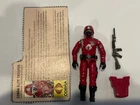 gi joe lot figure 1985 crimson guard 100% complete w/filecard