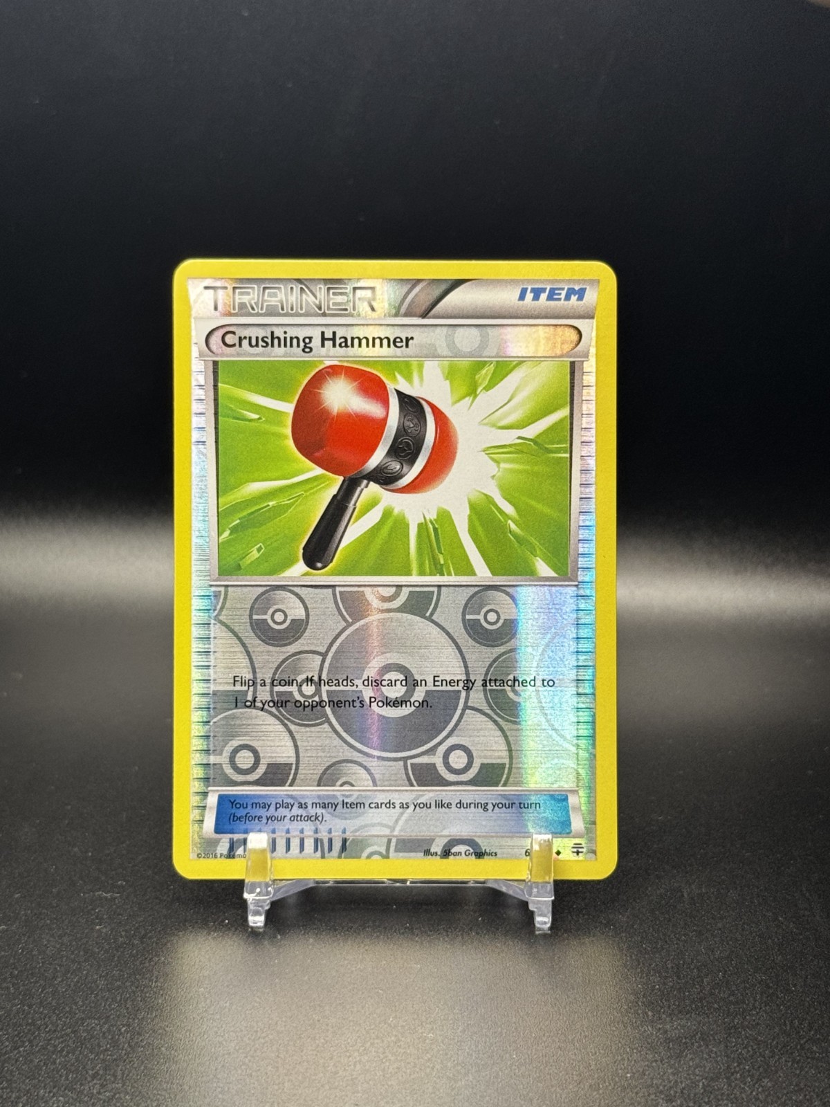 POKEMON XY GENERATIONS #60 CRUSHING HAMMER UNCOMMON REVERSE HOLO - NM