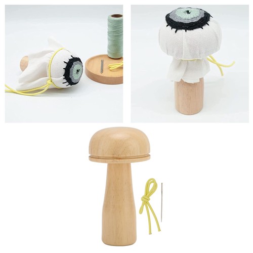 Darning Mushroom Kit Wooden Darning Mushroom Needle Sewing Tools - Picture 23 of 24