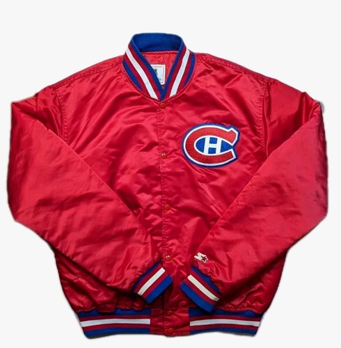 Montreal Canadiens Jacket XL Starter VTG NHL Roy Suzuki Caufield Savard Harvey
