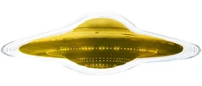 PREASLE 2026 Liberia UFO Shaped 1/1000th oz Gold Coin in COA card  9999 Mintage!