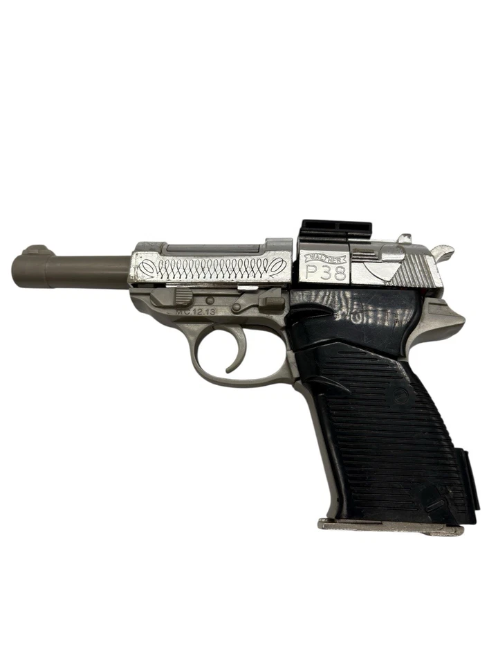 Pistola de colección 1983 Megatron G1 Transformer Walther P38 Takara Japón con instrucciones Foto 2 de 4