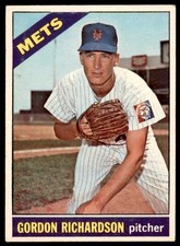 1966  Topps #51 GORDON RICHARDSON  New York Mets  EX