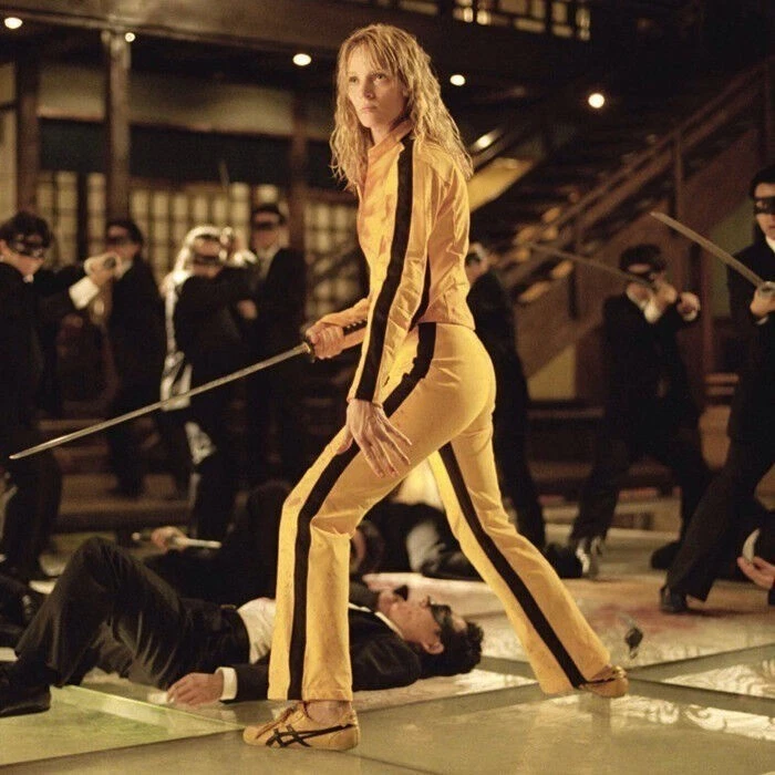 Costume Kill Bill adulto donna Uma Thurman vestito fantasia donna Halloween cosplay - Immagine 4 di 4