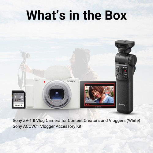 Sony ZV 1 II Vlog White Camera for Content Creators and Vloggers with Kit Bundle - Picture 7 of 7