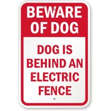 Beware Of Dogs No Trespassing Aluminum Weatherproof 8" x 12" Sign