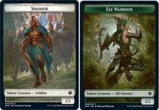10 Token Cards - SOLDIER / ELF WARRIOR - Magic Game Night (GN3) - Magic MTG FTG