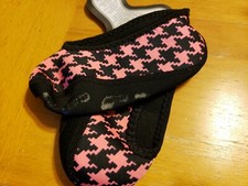 Nufoot Indoor Girl Shoes Ballet Flats, Pink Black Houndstooth , X-Small slippers