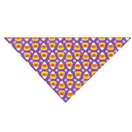 Halloween Bandana Dog Scarf Neck Square Collar PUMPKINS CANDY CORN GHOSTS BOO  - Bild 4 von 17