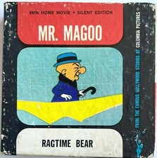 VINTAGE 8mm MR. MAGOO "RAGTIME BEAR" ORIGINAL COLUMBIA PICTURES CARTOON - SILENT