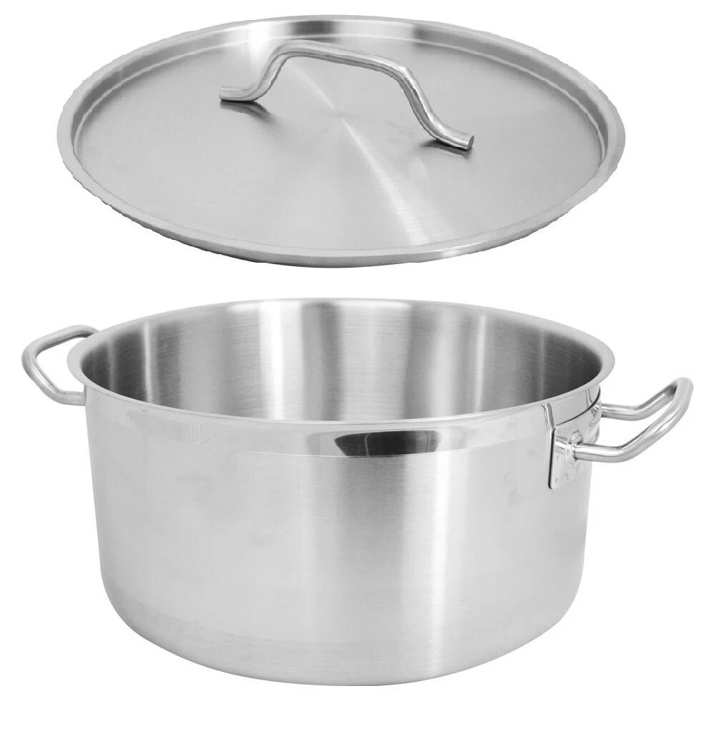 Large Pan Pot Cooking Boiling Induction Stockpot Heavy Duty Commercial with Lid
Opens in a new windo