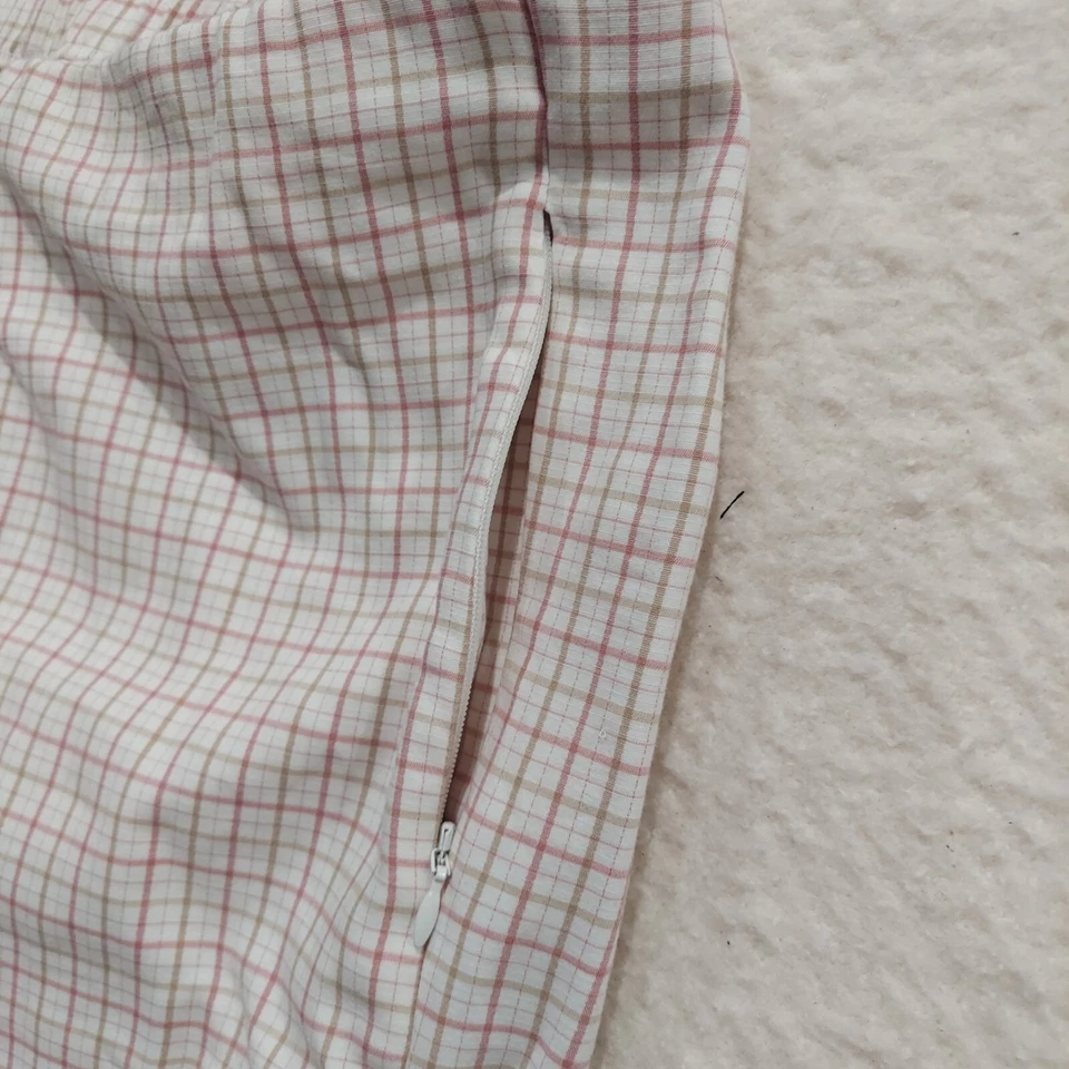 CALÇA LOUNGE J.JILL Feminina Tamanho 14 Bolsos Xadrez com Zíper Puxador - Imagem 2 de 4