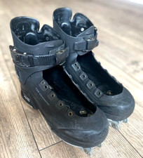 Rare Salomon STS Plastic Shell Black Aggressive inline skates 26.0/26.5