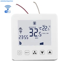 Tuya WIFI Air Conditioning Thermostat For Cooling Heating Fan Coil Hotel Keycard