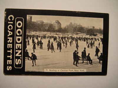 OGDEN'S TABS 1901/02 #71 EISLAUFEN CENTRAL PARK NEW YORK USA WINTERAKTIVITÄTEN