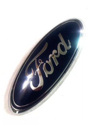 Ford 7'' OVAL CHROME LOGO Emblem 7 Inch Badge Grille Tailgate BLUE