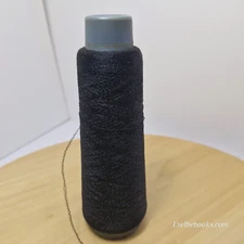 Unbranded machine knitting yarn - black - nylon 105 grams (C208)