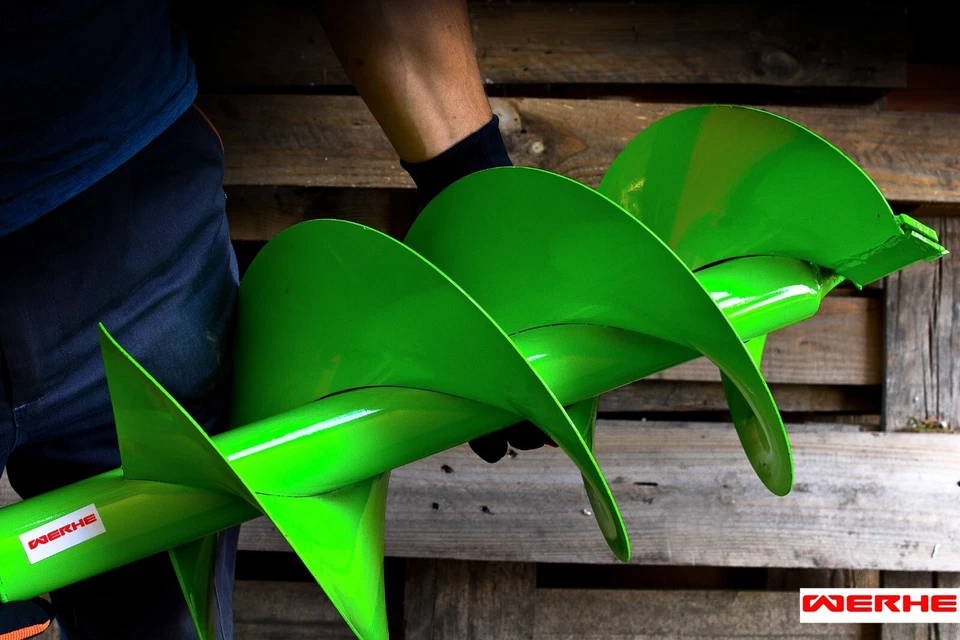 WERHE® Profi Bohrer StarkerStahl , Erdbohrer 250 mm DoppelWelle SDS Plus Adapter - Bild 4 von 4