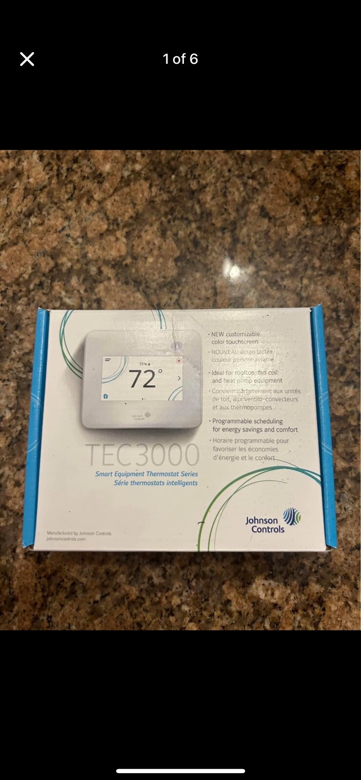 Smart Thermostat TEC3000 (Johnson Controls) TEC3612-14-000-image