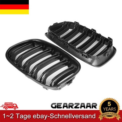 Kühlergrill Frontgrill Passend für BMW 1er F20 F21 11-14 Satz Glanz Schwarz